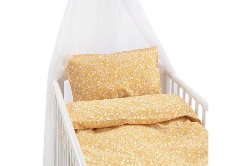 Dynetrekksett til Sprinkelseng 2-Dels Hedda - Gul - Tekstiler - Sengetøy - Sengetøysett & dynetrekksett