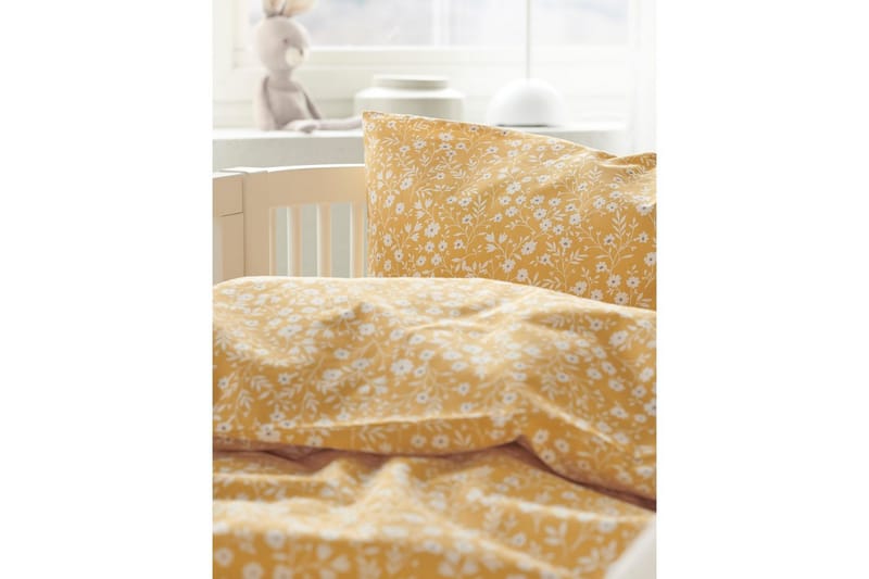 Dynetrekksett til Sprinkelseng 2-Dels Hedda - Gul - Tekstiler - Sengetøy - Sengetøysett & dynetrekksett