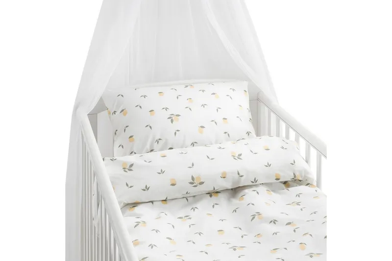 Dynetrekksett til Sprinkelseng 2-delt Sitroner Gul, undefined