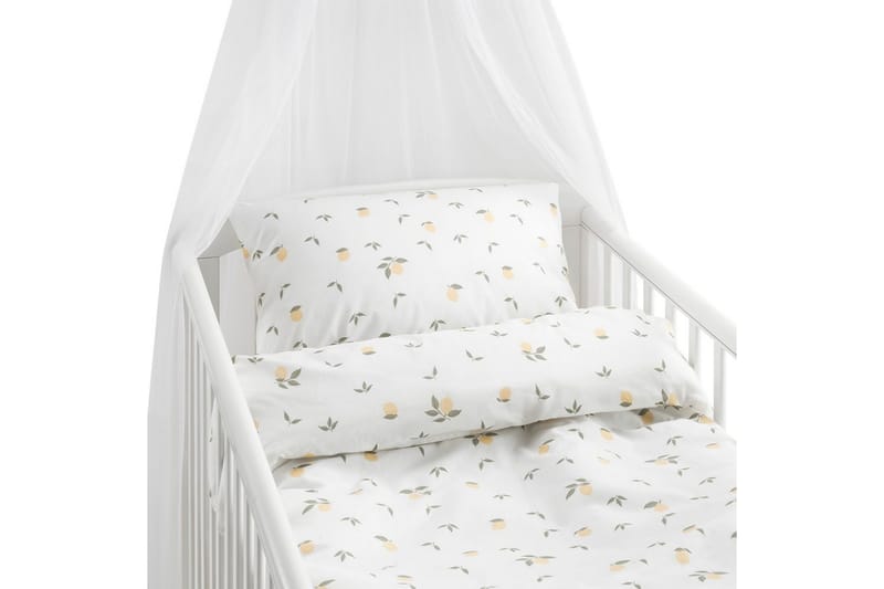 Dynetrekksett til Sprinkelseng 2-delt Sitroner Gul, undefined