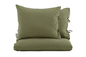 Jenna sengesett 2-delt 220x240/50x60 cm - Grønn - Tekstiler - Sengetøy - Sengetøysett & dynetrekksett - Sengesett dobbeltseng