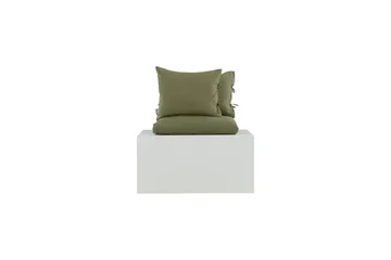 Jenna sengesett 2-delt 220x240/50x60 cm - Grønn - Tekstiler - Sengetøy - Sengetøysett & dynetrekksett - Sengesett dobbeltseng