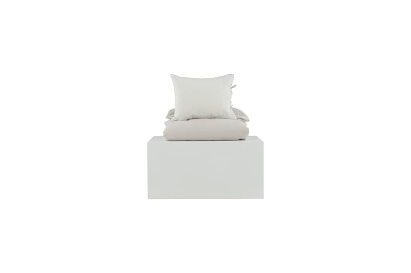 Jenna Sengetøysett 2-Deler 150x200/50x60 cm - Lysegrå - Tekstiler - Sengetøy - Senget�øysett & dynetrekksett - Sengesett enkeltseng