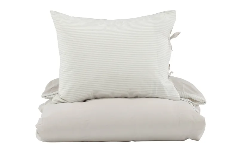 Jenna Sengetøysett 2-Deler 150x200/50x60 cm - Lysegrå - Tekstiler - Sengetøy - Sengetøysett & dynetrekksett - Sengesett enkeltseng