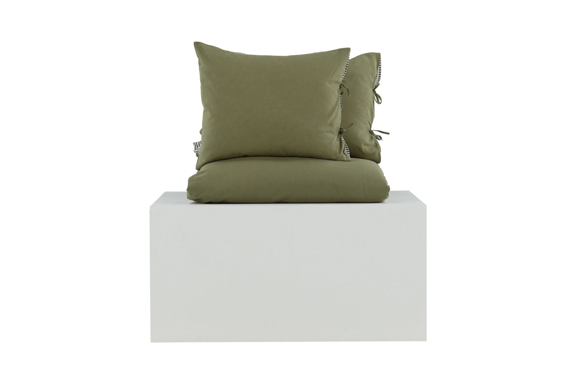Jenna Sengetøysett 2-Deler 220x240/50x60 cm - Grøn - Tekstiler - Sengetøy - Sengetøysett & dynetrekksett - Sengesett dobbeltseng