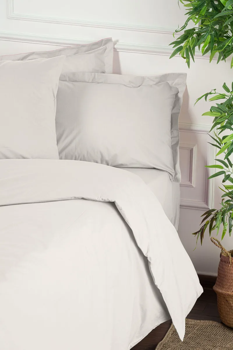 Kiyokazu sengesett 200x200 cm - Hvit - Tekstiler - Sengetøy - Sengetøysett & dynetrekksett