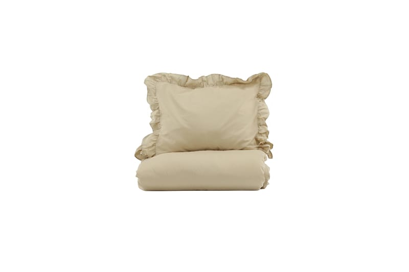 Levi Sengetøysett 2-Deler 150x200/50x60 cm - Beige - Tekstiler - Sengetøy - Sengetøysett & dynetrekksett - Sengesett enkeltseng