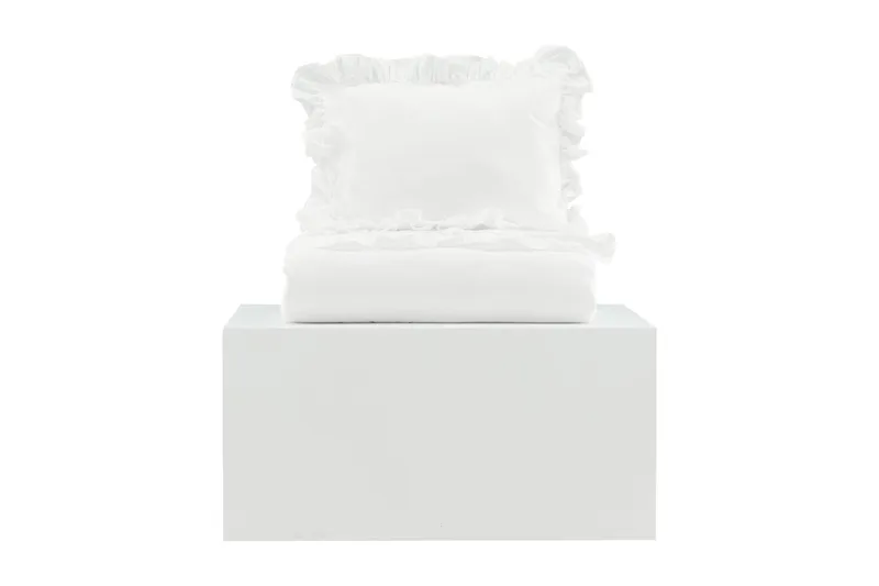 Levi Sengetøysett 2-Deler 150x200/50x60 cm - Hvid - Tekstiler - Sengetøy - Sengetøysett & dynetrekksett - Sengesett enkeltseng