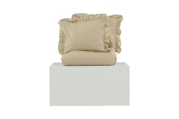 Levi Sengetøysett 2-Deler 220x240/50x60 cm - Beige - Tekstiler - Sengetøy - Sengetøysett & dynetrekksett - Sengesett enkeltseng