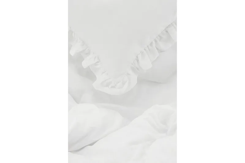 Levi Sengetøysett 2-Deler 220x240/50x60 cm - Hvit - Tekstiler - Sengetøy - Sengetøysett & dynetrekksett - Sengesett enkeltseng