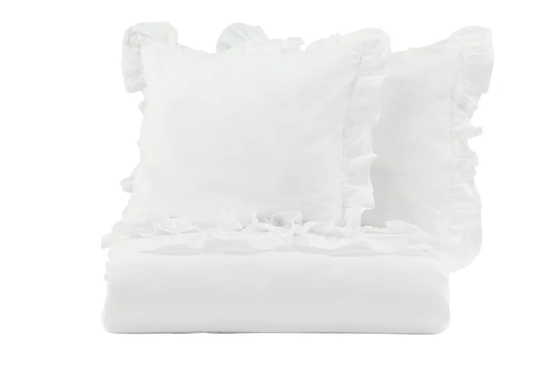 Levi Sengetøysett 2-Deler 220x240/50x60 cm - Hvit - Tekstiler - Sengetøy - Sengetøysett & dynetrekksett - Sengesett enkeltseng