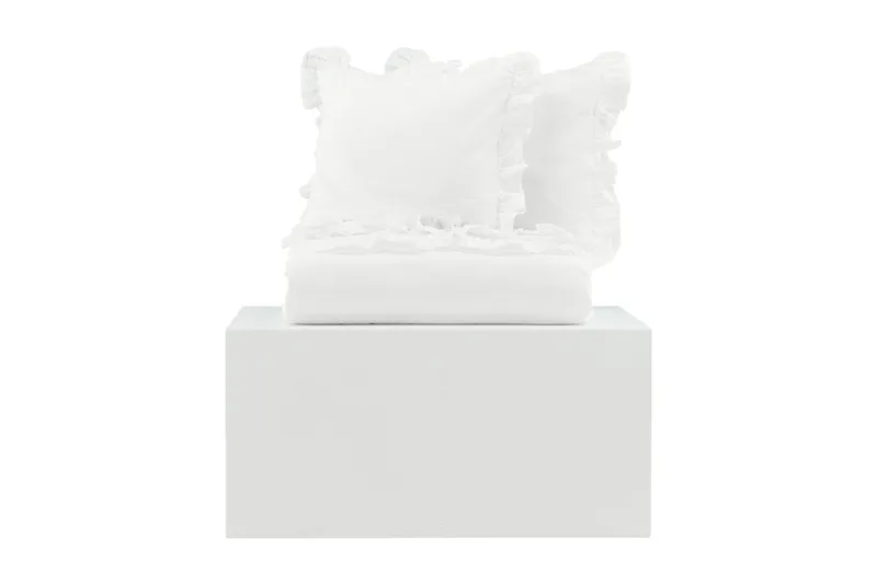 Levi Sengetøysett 2-Deler 220x240/50x60 cm - Hvit - Tekstiler - Sengetøy - Sengetøysett & dynetrekksett - Sengesett enkeltseng