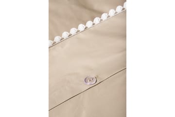 Livia Sengetøysett 2-Deler 150x200/50x60 cm - Beige/Hvid - Tekstiler - Sengetøy - Sengetøysett & dynetrekksett - Sengesett enkeltseng