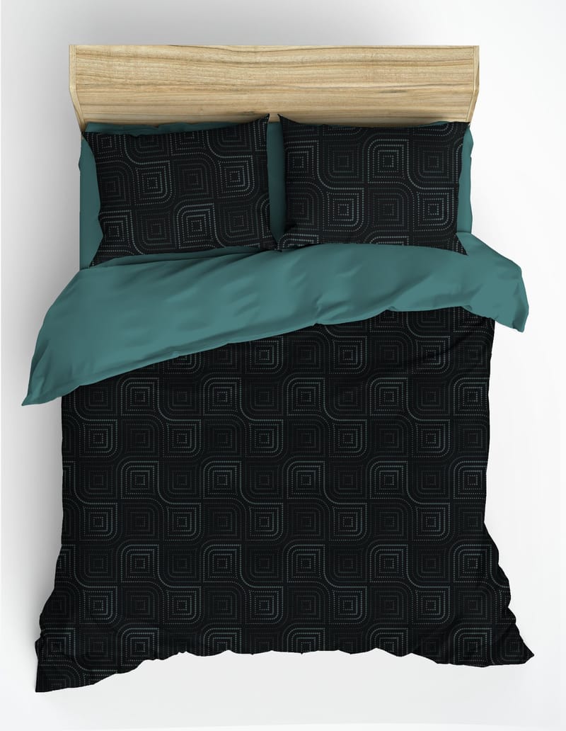 Marionis sengesett 240x220 cm - Petrolblå - Tekstiler - Sengetøy - Sengetøysett & dynetrekksett