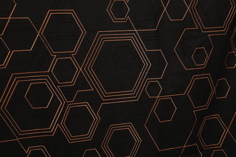 Marteby sengesett 140x200 cm - Kobber Svart - Tekstiler - Sengetøy - Sengetøysett & dynetrekksett