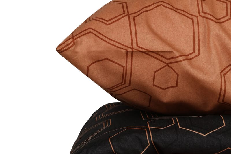 Marteby sengesett 240x220 cm - Gryningskobber Svart - Tekstiler - Sengetøy - Sengetøysett & dynetrekksett