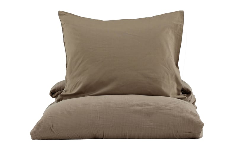 Mila Sengesett 2-delt 150x200 / 50x60 cm, Brun