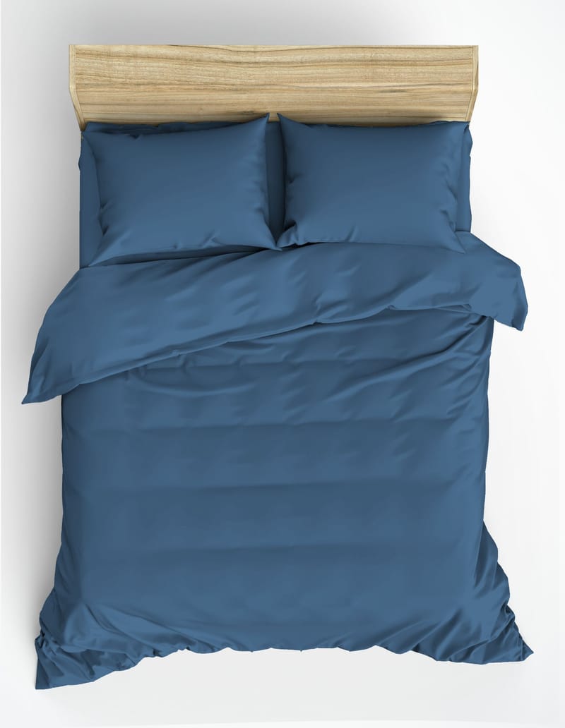 Mossala sengesett 240x220 cm - Blå - Tekstiler - Sengetøy - Sengetøysett & dynetrekksett