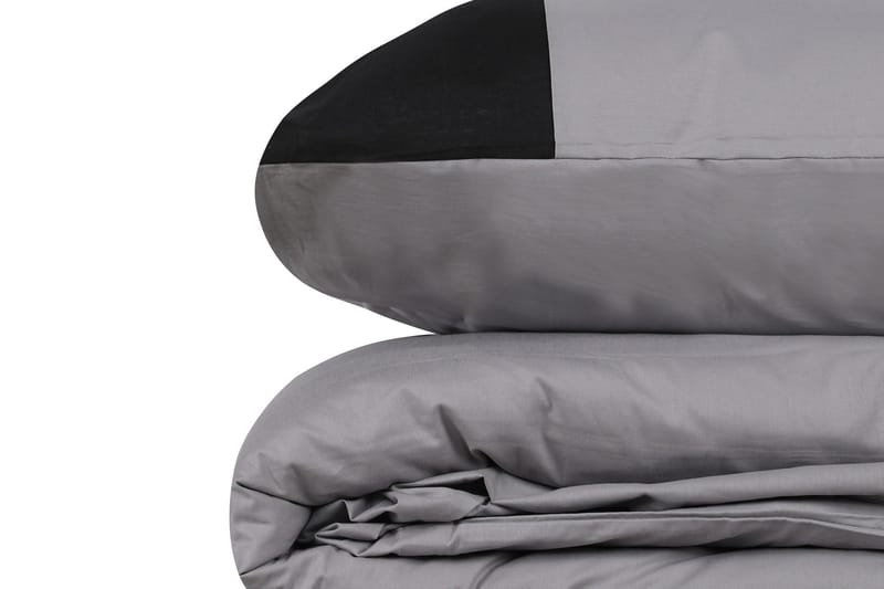 Nelam sengesett 240x220 cm - Grå Svart - Tekstiler - Sengetøy - Sengetøysett & dynetrekksett