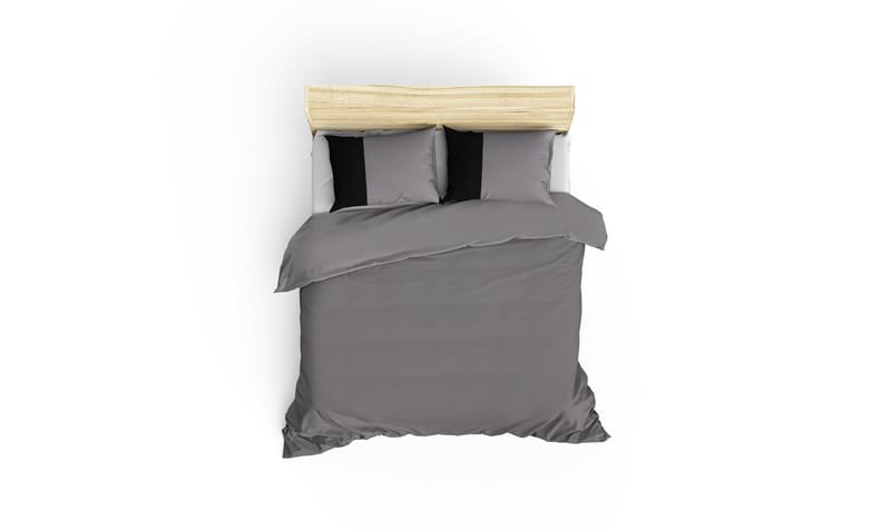 Nelam sengesett 240x220 cm - Grå Svart - Tekstiler - Sengetøy - Sengetøysett & dynetrekksett