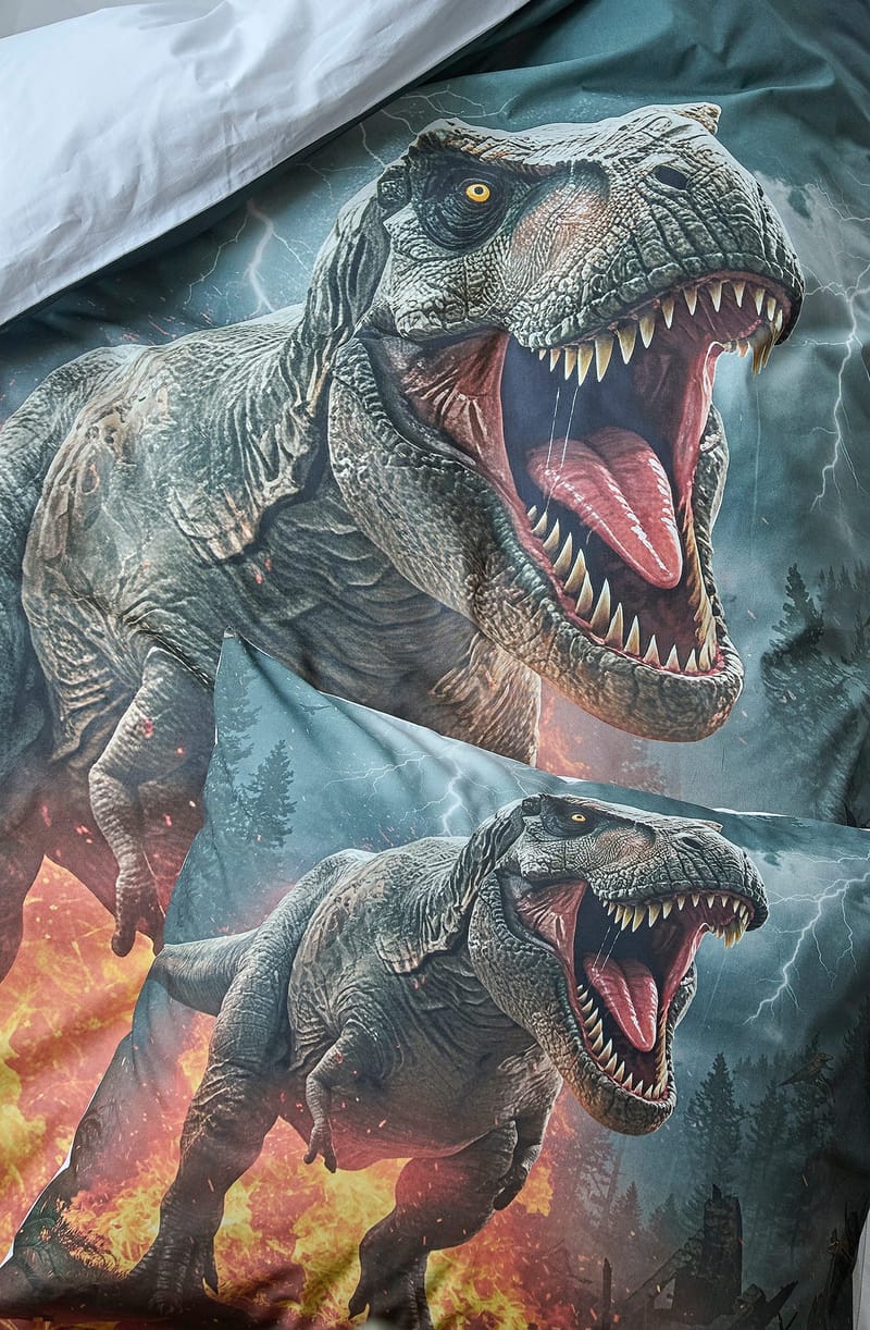 Påslakensett enkeltseng 2-dels sett Dinosaur - Tekstiler - Sengetøy - Sengetøysett & dynetrekksett