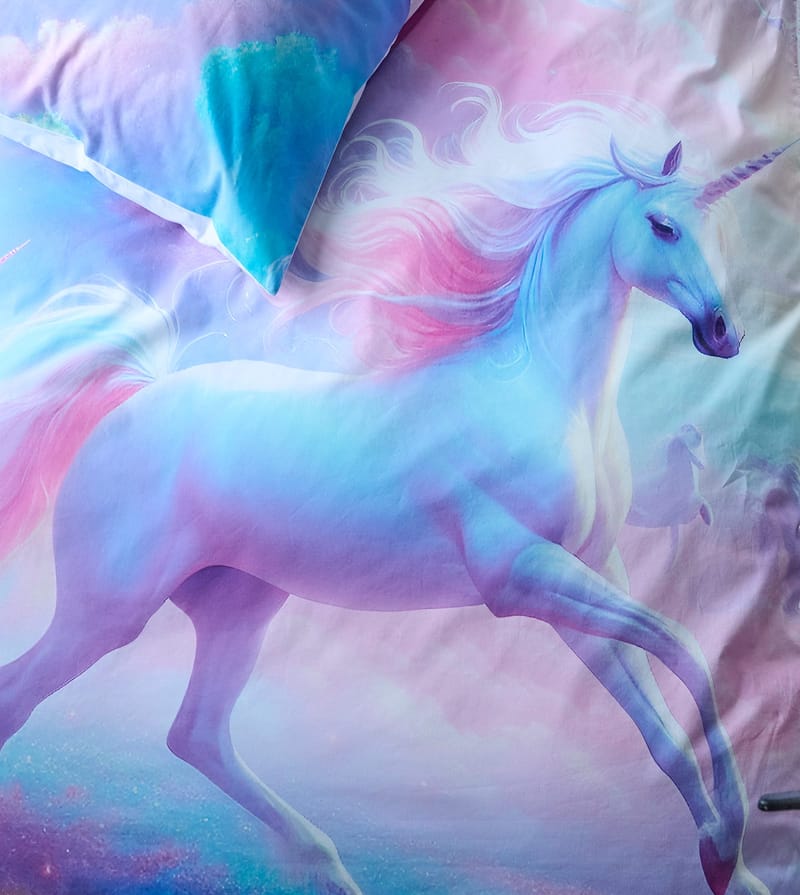 Påslakensett enkeltseng 2-dels sett Unicorns - Tekstiler - Sengetøy - Sengetøysett & dynetrekksett