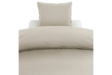 Percale 3-deler Sengetøysett 210x220/50x60 cm Linbeige