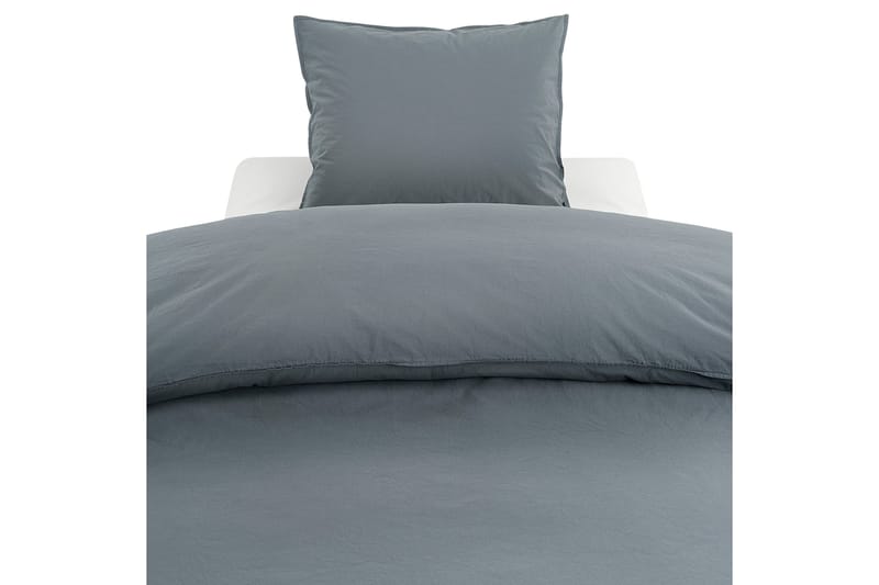 Percale 3-deler Sengetøysett 210x220/50x60 cm Midnattblå - Borganäs - Tekstiler - Sengetøy - Sengetøysett & dynetrekksett