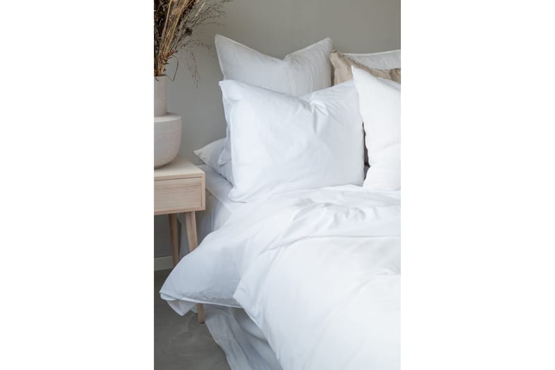 Percale Sengesett 150x210 / 50x60 cm 2- pk Hvit - Borganäs - Tekstiler - Sengetøy - Sengetøysett & dynetrekksett
