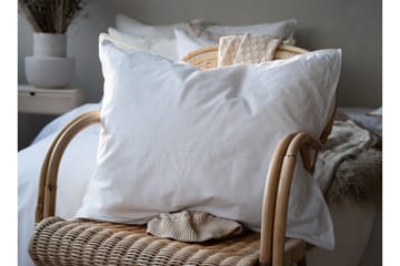 Percale Sengesett 150x210 / 50x60 cm 2- pk Hvit - Borganäs - Tekstiler - Sengetøy - Sengetøysett & dynetrekksett