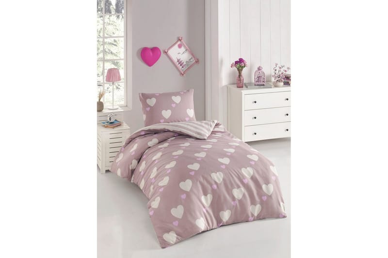 Salricon Bäddset 140x200 cm - Grå - Tekstiler - Sengetøy - Sengetøysett & dynetrekksett