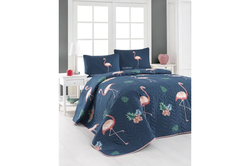 Eponj Home Sengeteppe, Blå