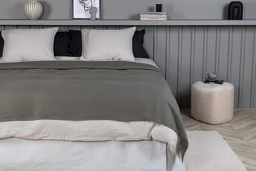 Milo Sengeteppe 180x260 cm - Lysegrå - Tekstiler - Sengetøy - Sengeteppe - Sengeteppe dobbeltseng