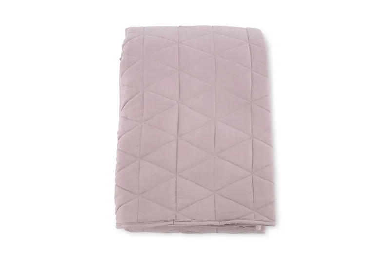 Nilla Sengeteppe 260x260 cm - Lys lyserød - Tekstiler - Sengetøy - Sengeteppe - Sengeteppe dobbeltseng