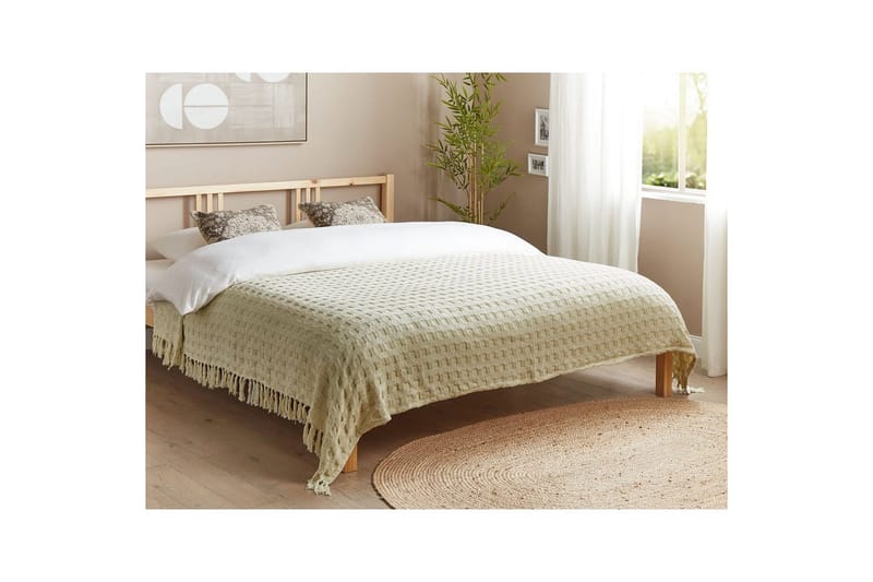 Sengeteppe Bere Hvit, 200x220 cm - Hvit, 200x220 cm - Tekstiler - Sengetøy - Sengeteppe - Sengeteppe enkeltseng