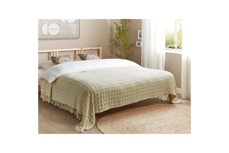 Sengeteppe Bere Hvit, 220x240 cm - Hvit, 220x240 cm - Tekstiler - Sengetøy - Sengeteppe - Sengeteppe enkeltseng