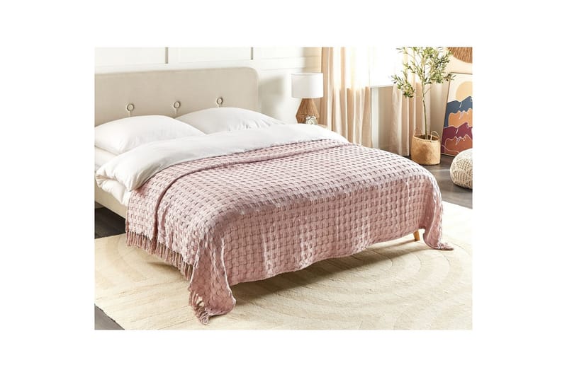 Sengeteppe Bere Rosa, 200x220 cm - Rosa, 200x220 cm - Tekstiler - Sengetøy - Sengeteppe - Sengeteppe dobbeltseng