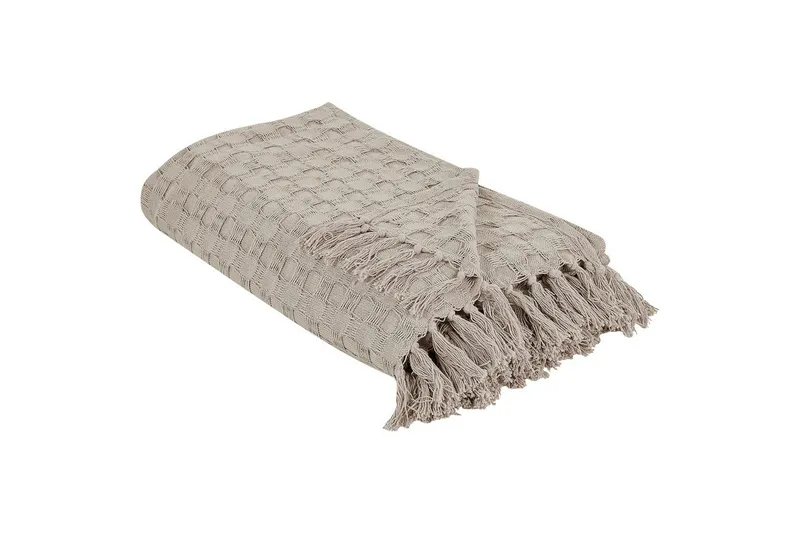 Sengeteppe Bere Taupe, 200x220 cm - Taupe, 200x220 cm - Tekstiler - Sengetøy - Sengeteppe - Sengeteppe enkeltseng