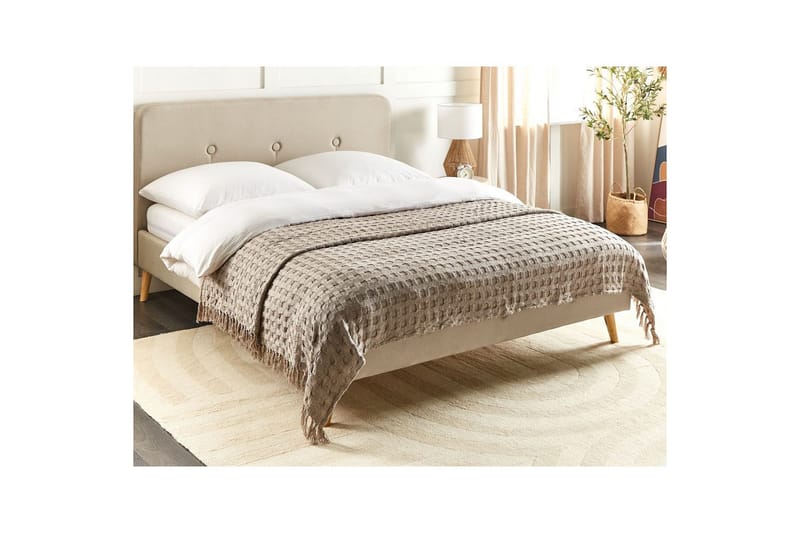 Sengeteppe Bere Taupe, 200x220 cm - Taupe, 200x220 cm - Tekstiler - Sengetøy - Sengeteppe - Sengeteppe enkeltseng
