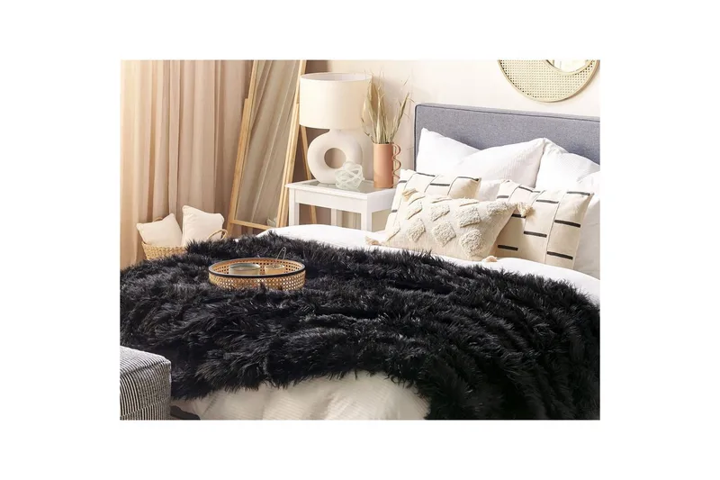 Sengeteppe Delice Svart - Svart - Tekstiler - Sengetøy - Sengeteppe - Sengeteppe enkeltseng