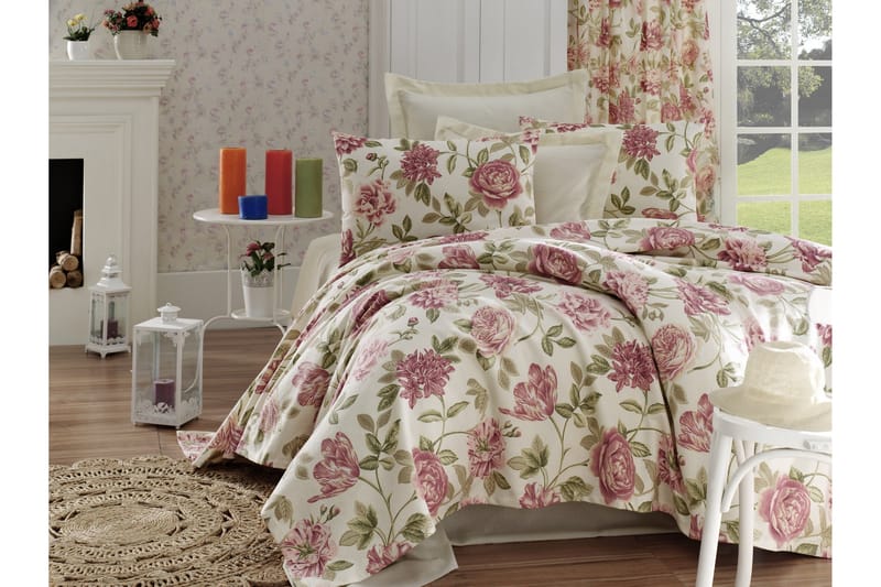 EnLora Home Sengeteppe 160x235 cm - Rosa - Tekstiler - Sengetøy - Sengeteppe - Sengeteppe dobbeltseng