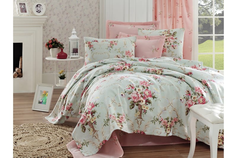 EnLora Home Sengeteppe 200x235 cm - Mint - Tekstiler - Sengetøy - Sengeteppe - Sengeteppe dobbeltseng