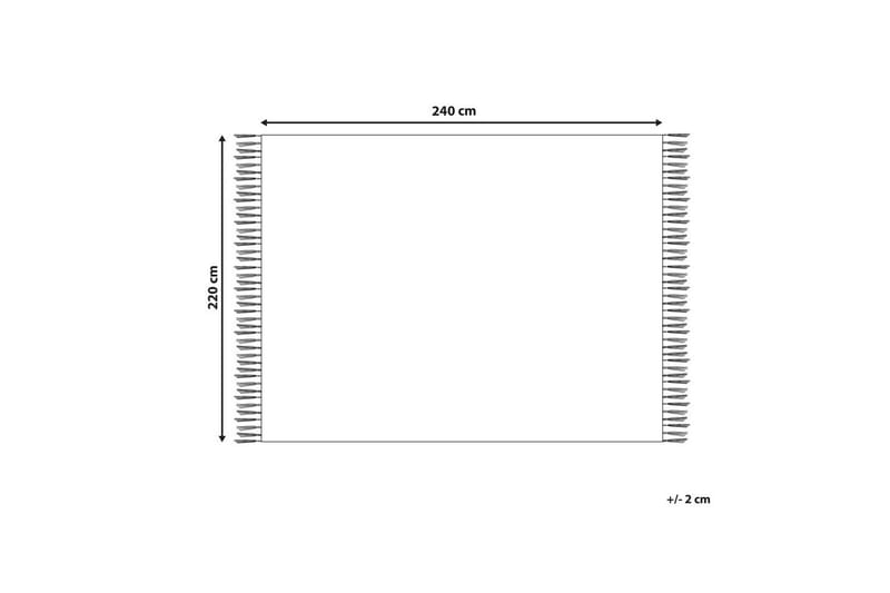 Sengeteppe Toutli Beige, 220x240 cm - Beige, 220x240 cm - Tekstiler - Sengetøy - Sengeteppe - Sengeteppe dobbeltseng