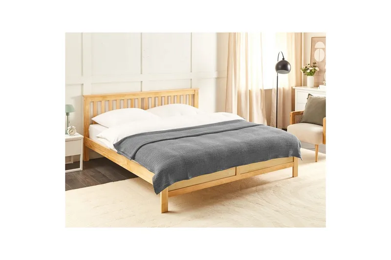 Sengeteppe Ragala Grå, 200x220 cm - Grå, 200x220 cm - Tekstiler - Sengetøy - Sengeteppe - Sengeteppe dobbeltseng