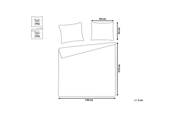 Sengeteppe Rudkhan 140x210 cm - 140x210 cm - Tekstiler - Sengetøy - Sengeteppe - Sengeteppe dobbeltseng
