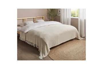 Sengeteppe Toutli Lys beige, 220x240 cm - Lys beige, 220x240 cm - Tekstiler - Sengetøy - Sengeteppe - Sengeteppe dobbeltseng