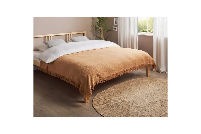 Sengeteppe Yerbent Brun, 150x200 cm - Brun, 150x200 cm - Tekstiler - Sengetøy - Sengeteppe - Sengeteppe enkeltseng