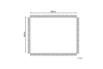 Sengeteppe Yerbent Hvit, 200x220 cm - Hvit, 200x220 cm - Tekstiler - Sengetøy - Sengeteppe - Sengeteppe dobbeltseng