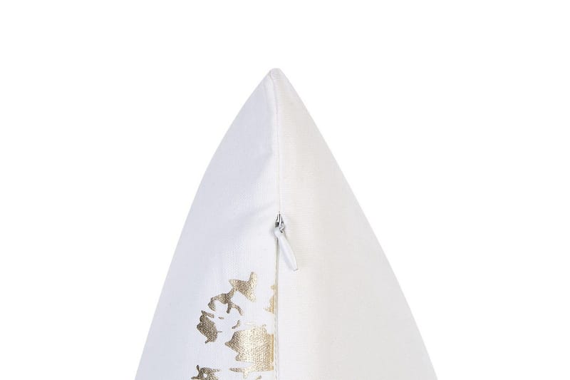 Pynteputer Goldenrod sett á 2 Hvit/gull - Hvit/gull - Tekstiler - Sengetøy - Sovepute - Innerputer