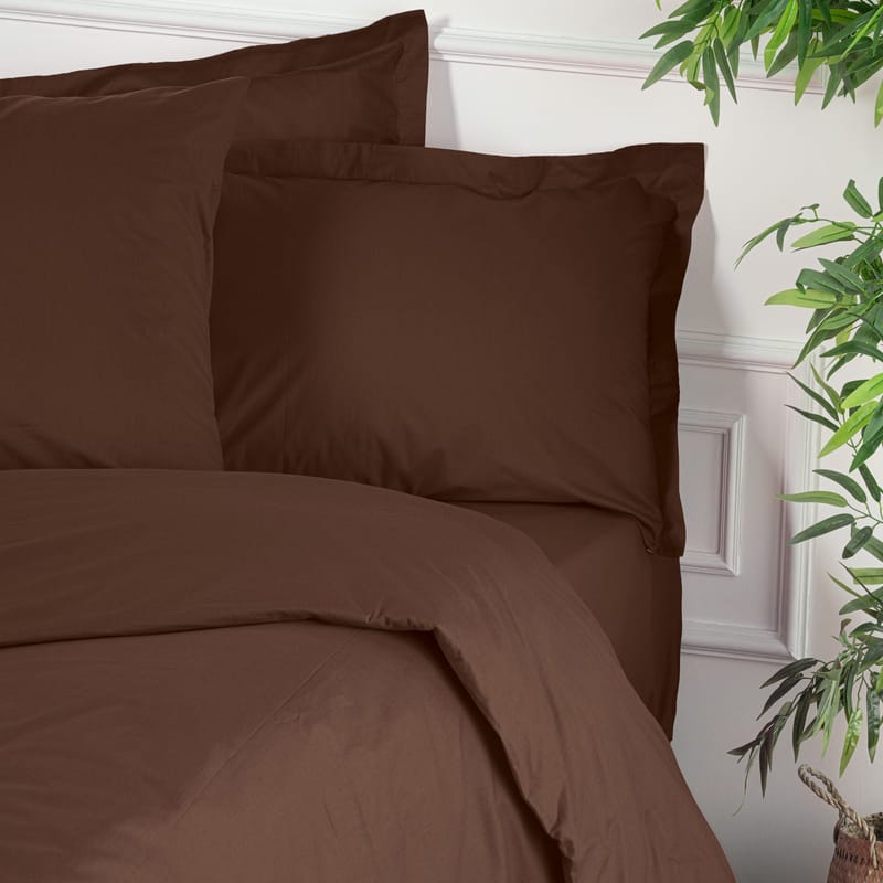 Veyloren dynetrekk 200x200 cm - Mørk brun - Tekstiler - Sengetøy - Dyne